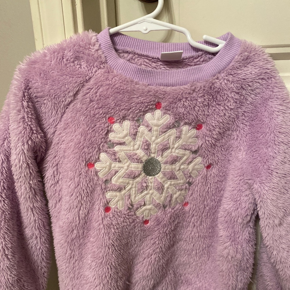 Girls Purple Winter Sweater